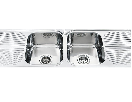 filix Double Bowl With Double Drain Board Sink